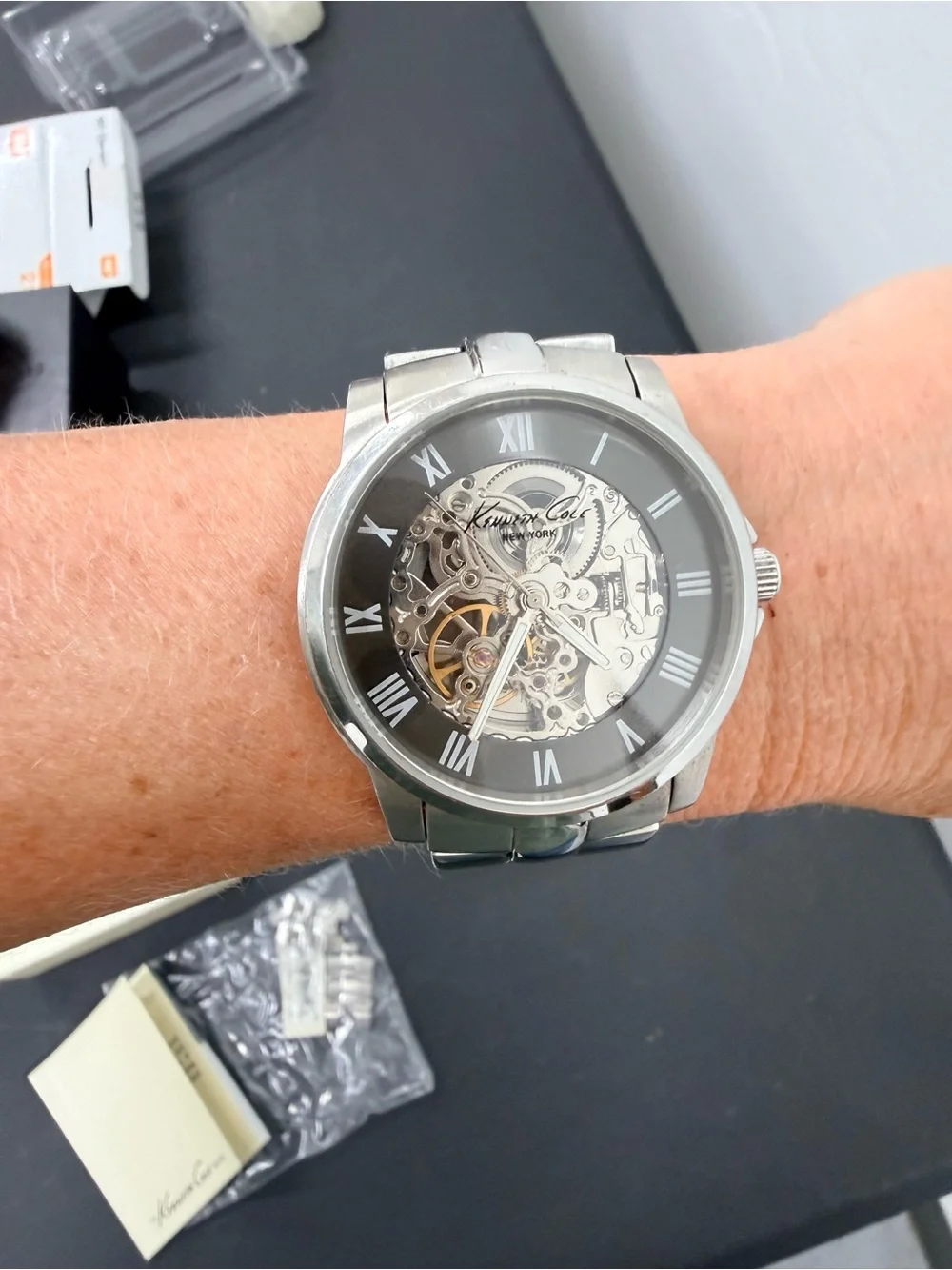 Kenneth Cole skeleton dial